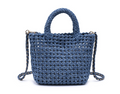 Woven Denim Crossbody Bag