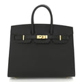 Birkin Sellier 25 Black Epsom Leather Gold Hardware