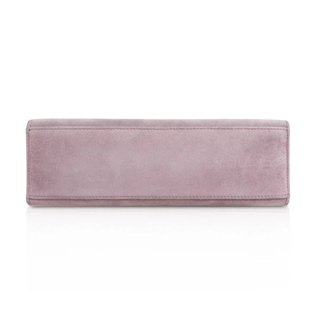 Kelly Pochette Lilac Doblis Suede Palladium