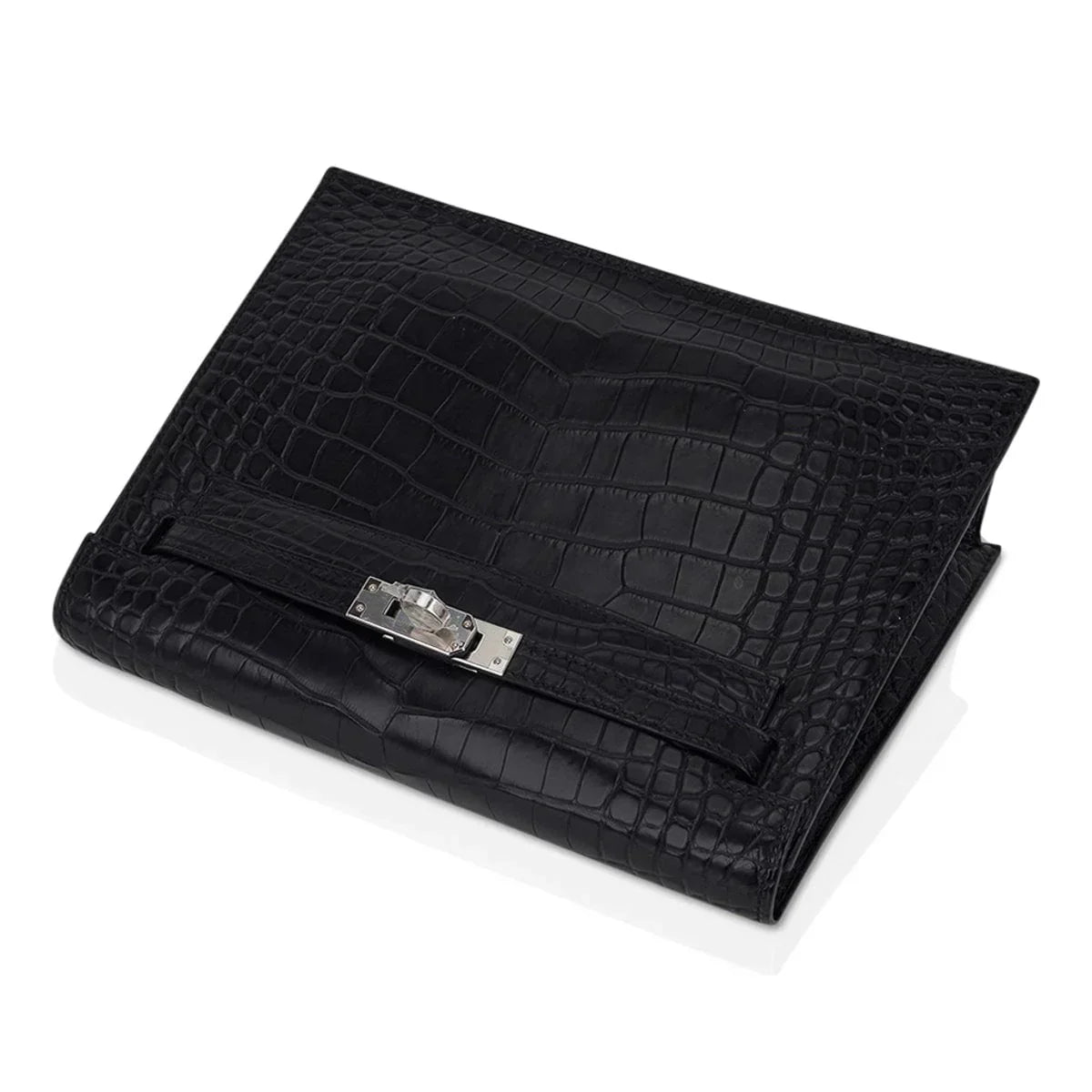 Limited Edition Kelly Danse Bag Matte Black Crocodile