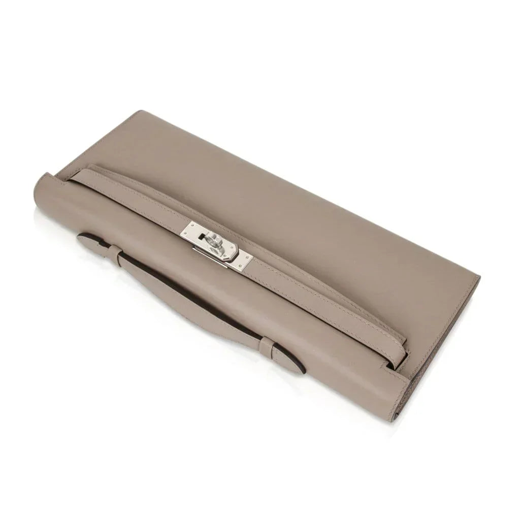 Kelly Cut Bag Gris Asphalte Gray Clutch Swift Palladium
