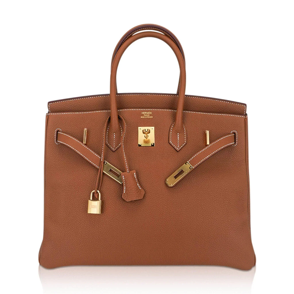 Birkin 35 Bag Gold Togo Leather with Gold Hardware