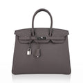 Birkin 35 Bag Etain Togo Leather with Palladium Hardware